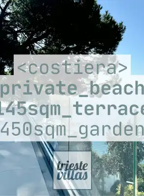 Costiera, Penthouse in Villa. Meerplattform und Garten